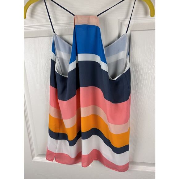 Ann Taylor LOFT Colorblock Racerback Fluid Cami, Multi Colored, Size XS, 48-004 - Picture 15 of 16